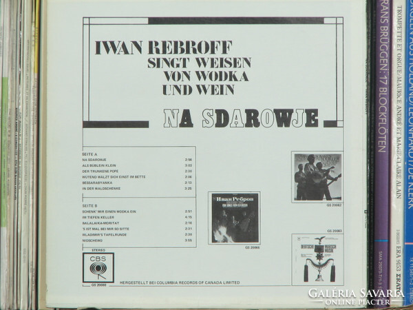 Ivan Rebroff - Na Sdarowje (Ivan Rebroff Singt Weisen Von Wodka Und Wein) (LP)