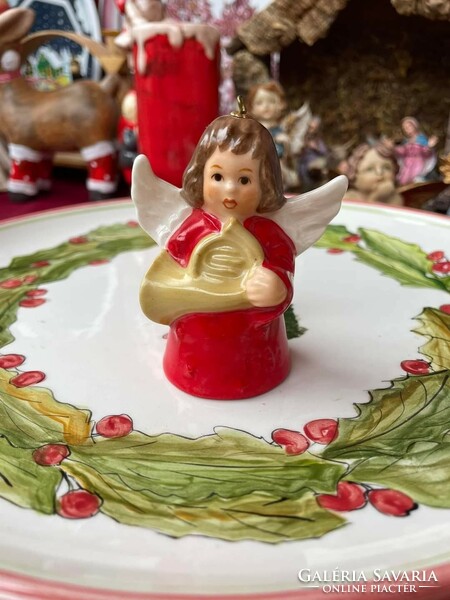 Beautiful goebel angel bell angel year 1982 nipp christmas festive holiday christmas
