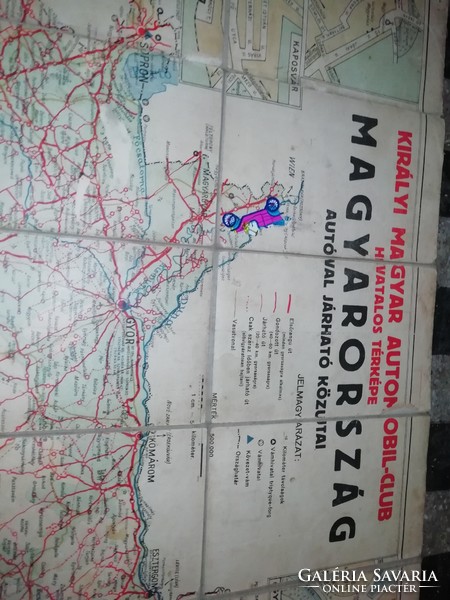 Royal Hungarian car mobile club Hungary 1929 January map