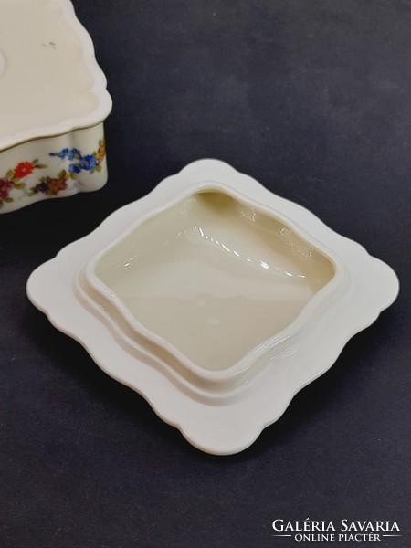 Rosenthal dúsan aranyozott porcelán bonbonier, 10,2 cm