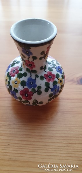 Small antique majolica vase