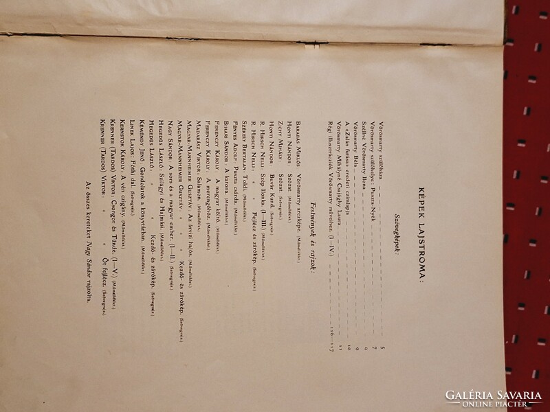 Rrr!!! 1903-Lándor- vörösmarty album for subscribers of the Pest diary-zichy mihály!!! -Restored