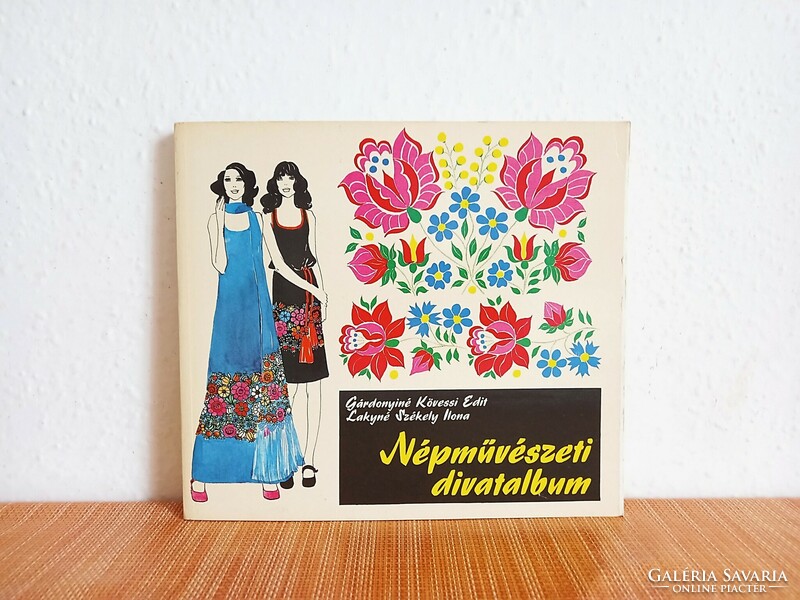 Folk art fashion album, book, embroidery patterns, decoration methods with illustrations