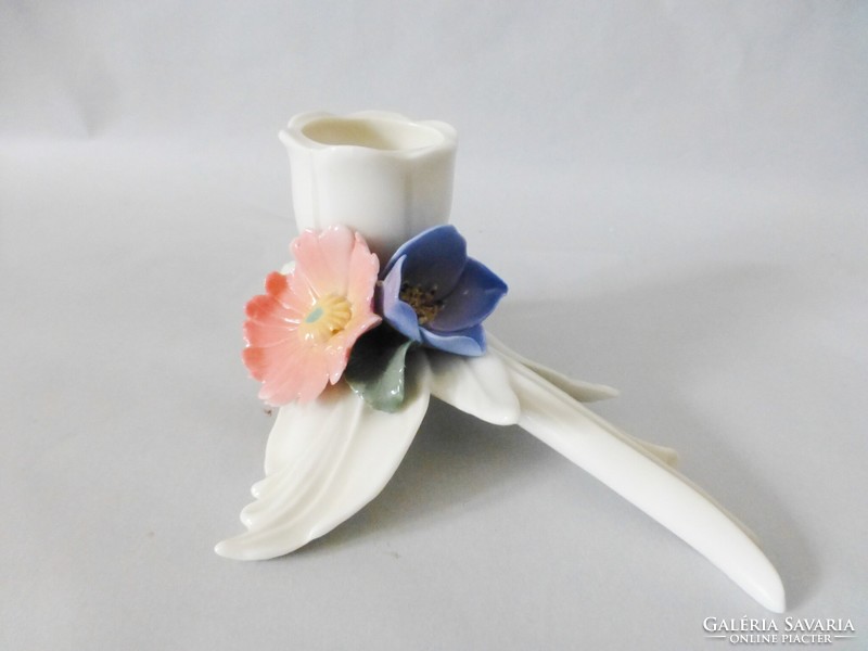Beautiful, rare Karl Ens double flower candle holder. Flawless!!!