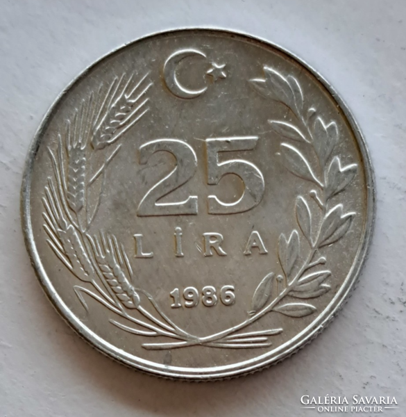1985.  25 Líra Törökország (6)