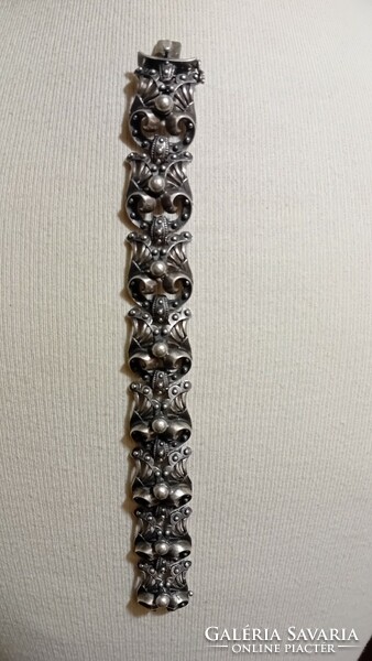 Art deco silver bracelet