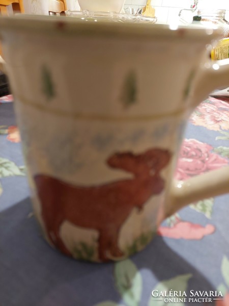 Unique handmade Hungarian large mug