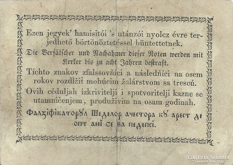 15 Fifteen pengős for krajčar 1849 2.