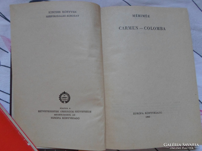 Prosper's mérimée: carmen ; Colomba (Europe, 1965; treasure books)