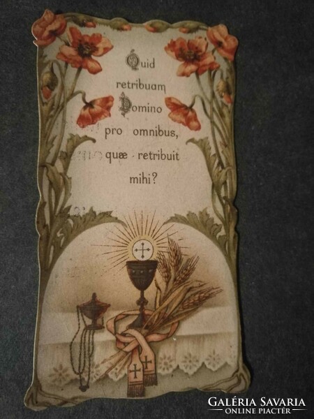 Antique prayer card, holy image