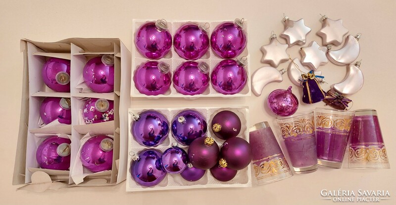 Christmas purple decor package Christmas tree decoration cup