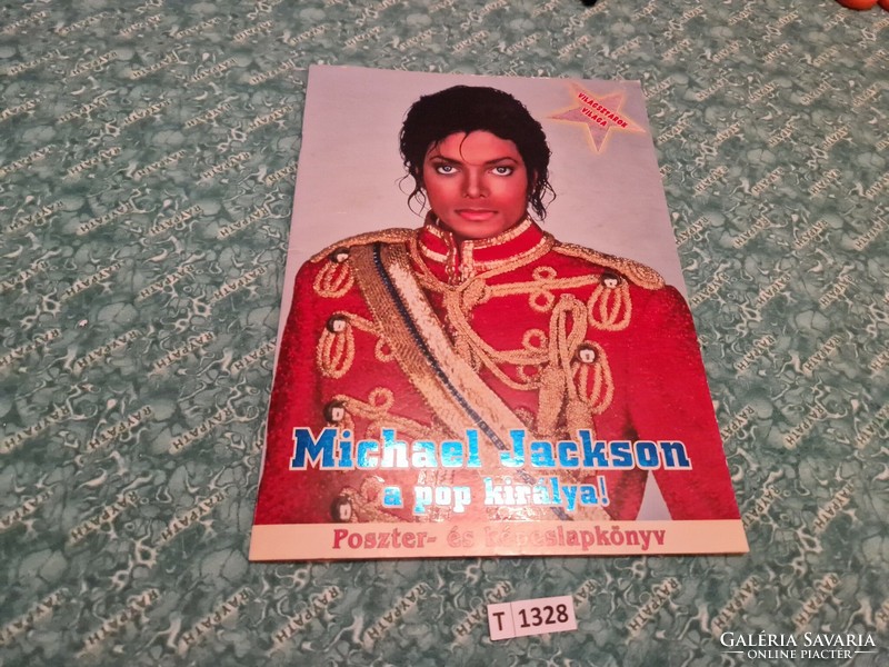 T1328 michael jackson poster and postcard book