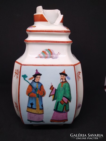 Ritka kézi festésű kínaizáló váza pár / flaska pár