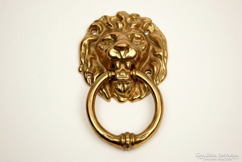 Copper door knocker / retro lion head / heavy