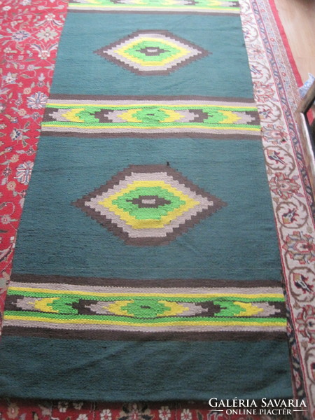 Green woven carpet!
