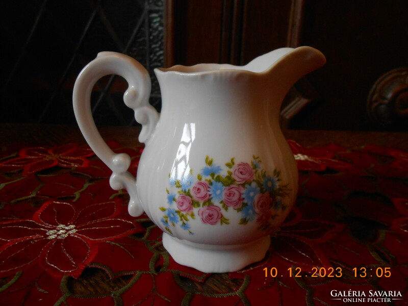 Zsolnay bouquet patterned milk spout for tea set