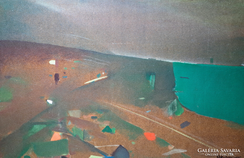 István Neuberger (1953-): hillside (gallery oil painting)
