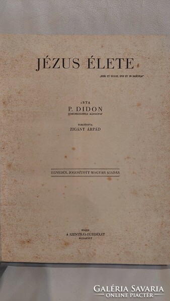 1935 P. Didon /Jézus élete, számozott Nr.4035 (B01)