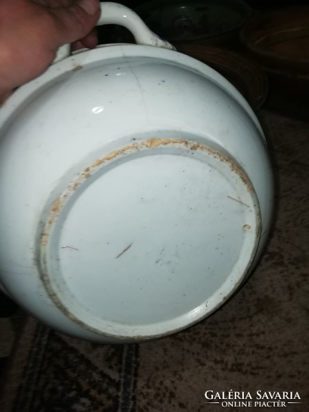 Old folk large bowl with 2 ears, in the condition shown in the pictures