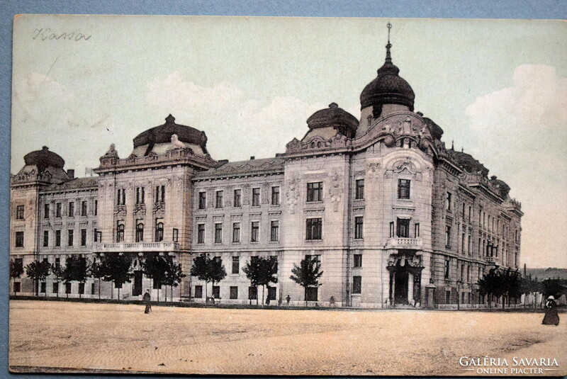 Kassa  - Hadtestparancsnoksági palota - fotó  liho képeslap - 1913