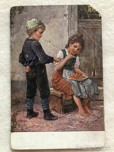 Antik, régi képeslap                                 -8.