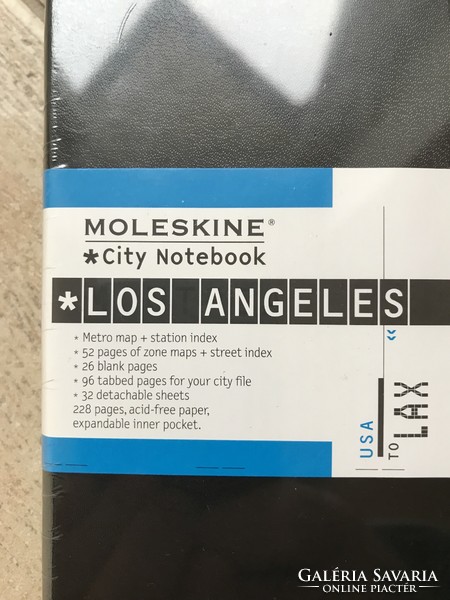 Moleskine City Notebook Los Angeles kis jegyzetfüzet retro vintage utazás