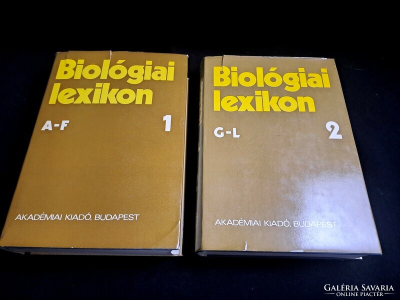 Biológiai lexikon teljes sorozat 4 kötet 1975-1978