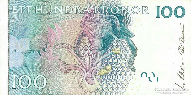 100 kronor korona 2001 Svédország 1. Gyönyörű