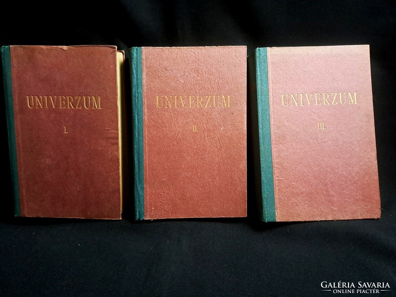 Régi Univerzum magazinok 3 könyvbe kötve az 1960-70-es évekből