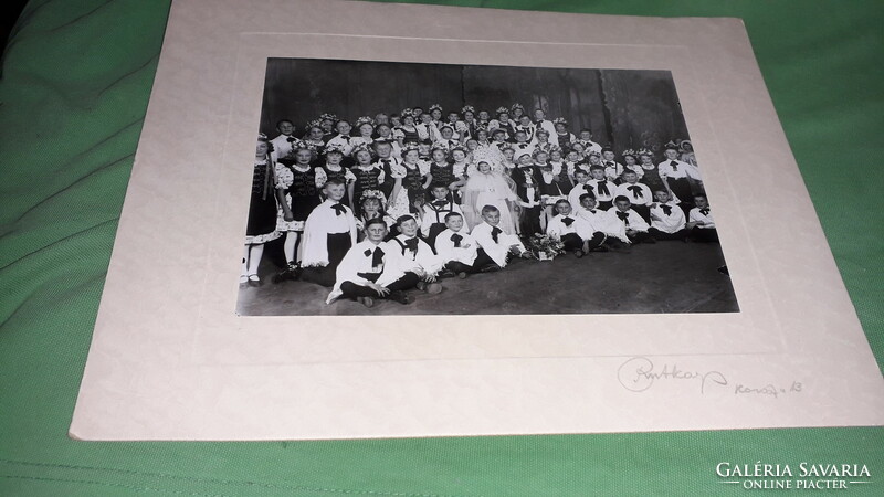 1937.február Ruttkai photo SZEGED  A3 alapú DOKUMENTÁLT FOTÓ NÉPTÁNCOSOK a képek szerint