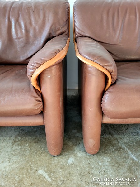 Wittmann bőr kanapé + 2 fotel ülőgarnitúra