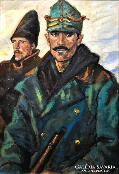 1942 with K. Balogh mark: soldiers at the front