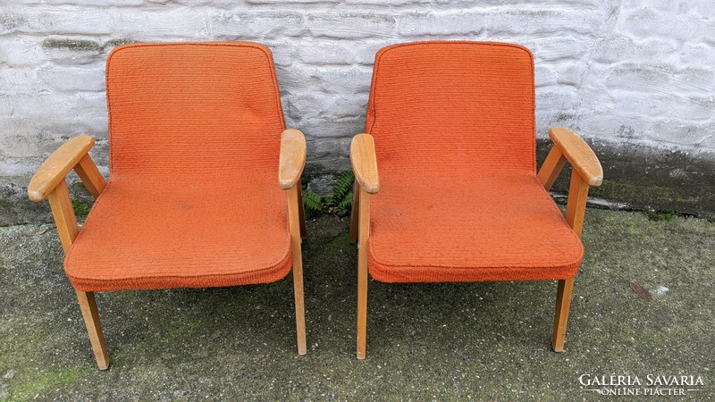 Chierowski style Hungarian retro armchairs (2 pieces)