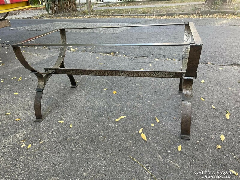 Marble and wrought iron smoking table for sale 100x50x45