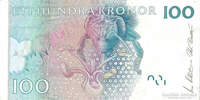 100 kronor korona 2001 Svédország 2. Gyönyörű