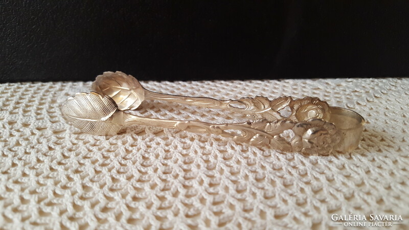 Silver-plated rose cake cutlery set