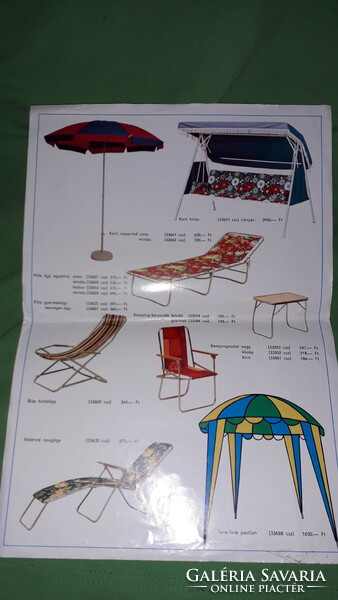 1970s trial commercial brochure - offset - camping furniture according to the pictures