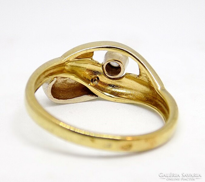 Stoned gold ring (zal-au111715)