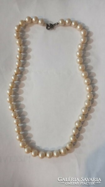 Women's necklace, vintage string of pearls, casual jewelry