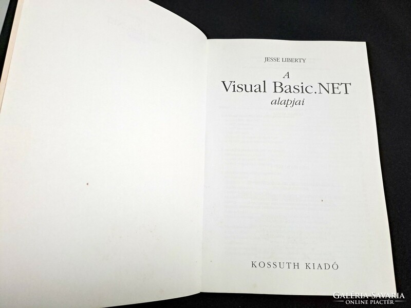 2 Computer book: net components and the basics of visual basic.Net