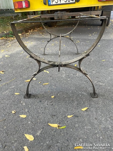 Marble and wrought iron smoking table for sale 100x50x45