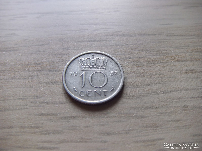 10 Cents 1957 Netherlands