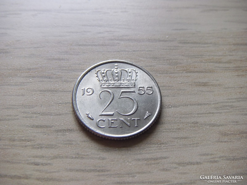 25 Cent 1955 Netherlands
