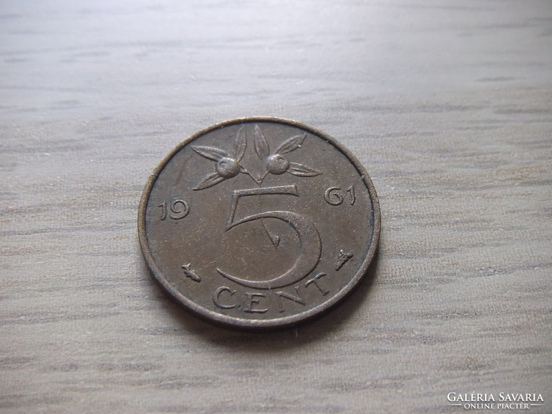 5 Cent 1961 Netherlands