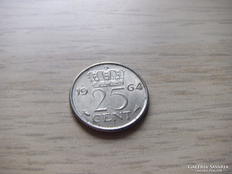 25 Cent 1964 Netherlands