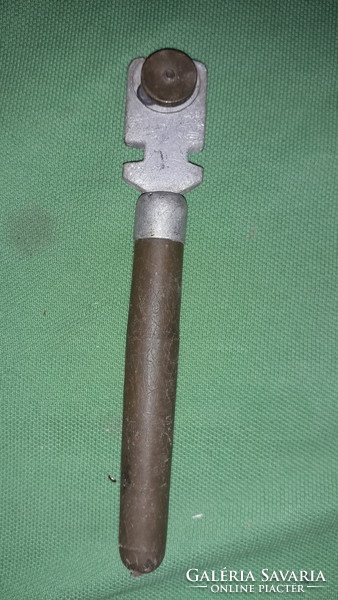 Antique wooden hand diamond glass cutter - glass tool size and condition according to the pictures