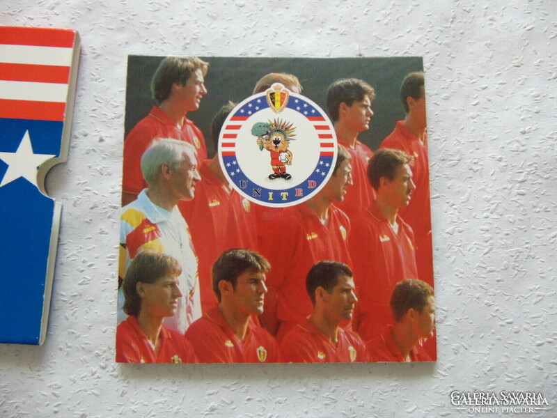 Soccer blister Belgium 1994 with 11 coins