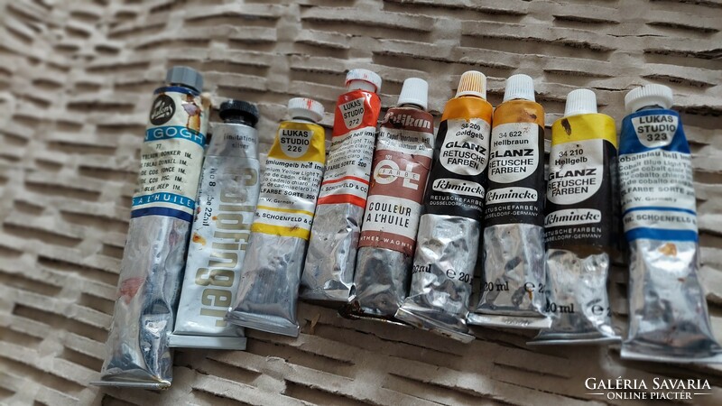 Artist supplies, van gogh schmincke, artist lukas oil paint 9 pcs.
