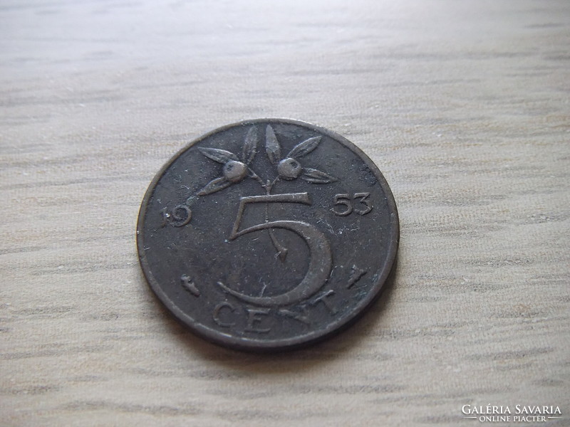 5 Cent 1953 Netherlands