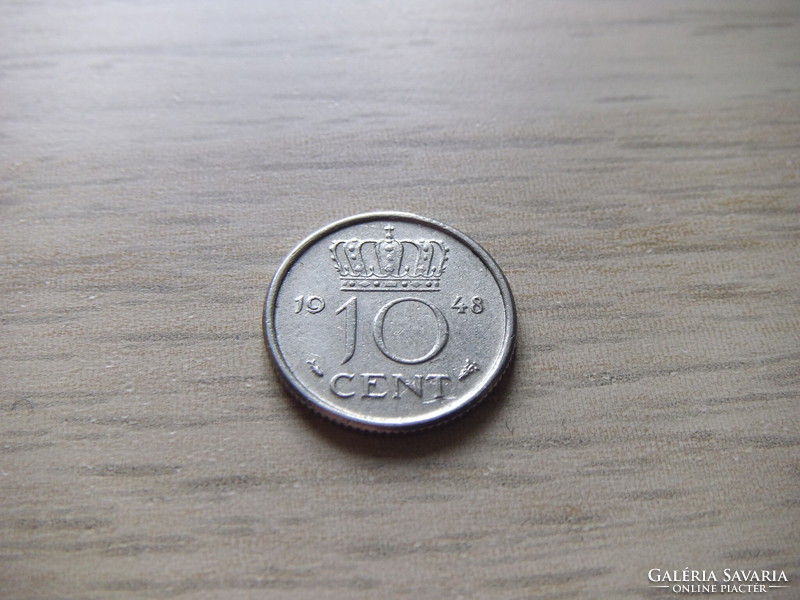 10 Cents 1948 Netherlands